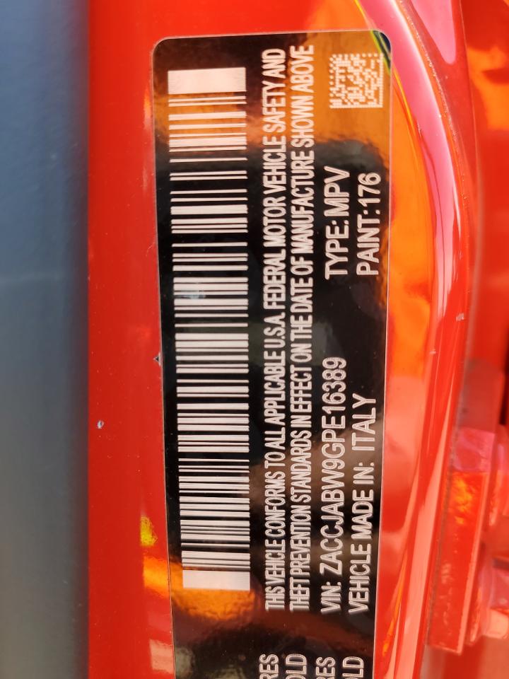 ZACCJABW9GPE16389 2016 Jeep Renegade Latitude