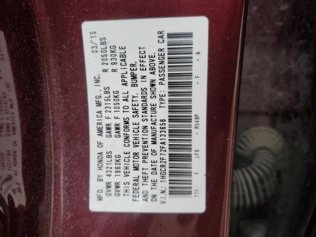 2015 HONDA ACCORD EX - 1HGCR2F72FA133656