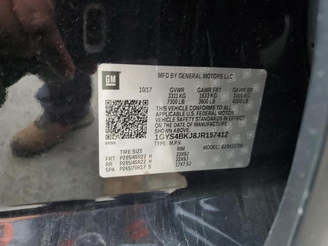 2018 CADILLAC ESCALADE L - 1GYS4BKJ8JR157412