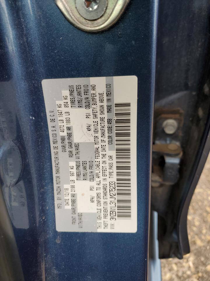 3MZBN1L31JM275233 2018 Mazda 3 Touring