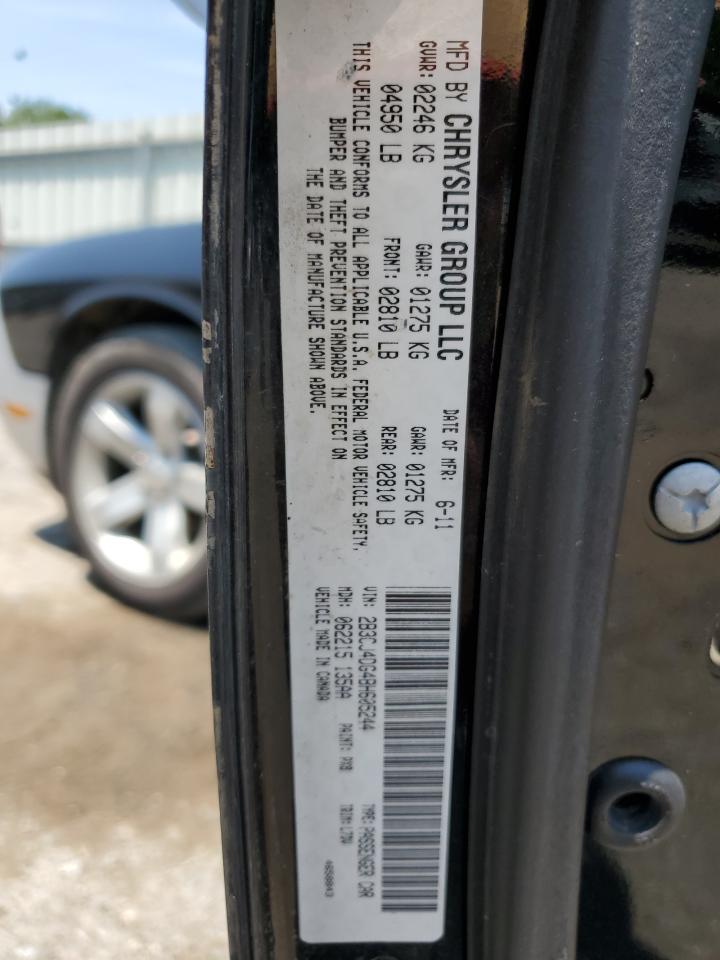 2B3CJ4DG4BH605244 2011 Dodge Challenger