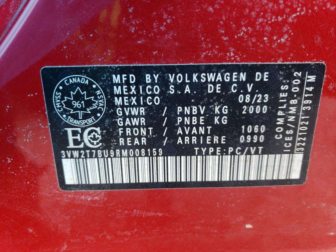 3VW2T7BU9RM008159 2024 Volkswagen Jetta Gli Autobahn