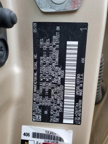 2010 Toyota Tundra Double Cab Sr5 VIN: 5TFUM5F1XAX001507 Lot: 55730524