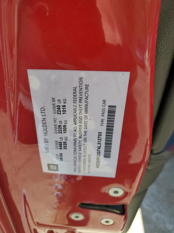 6G2VX12G74L312703 2004 Pontiac Gto