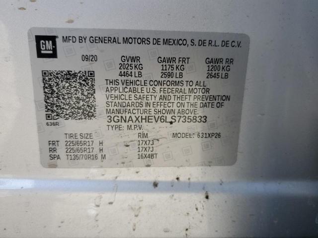 2020 CHEVROLET EQUINOX LS - 3GNAXHEV6LS735833