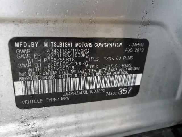 2020 Mitsubishi Outlander Sport Es VIN: JA4AR3AU8LU003202 Lot: 54702624