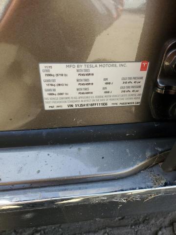 2015 TESLA MODEL S - 5YJSA1E18FF111936