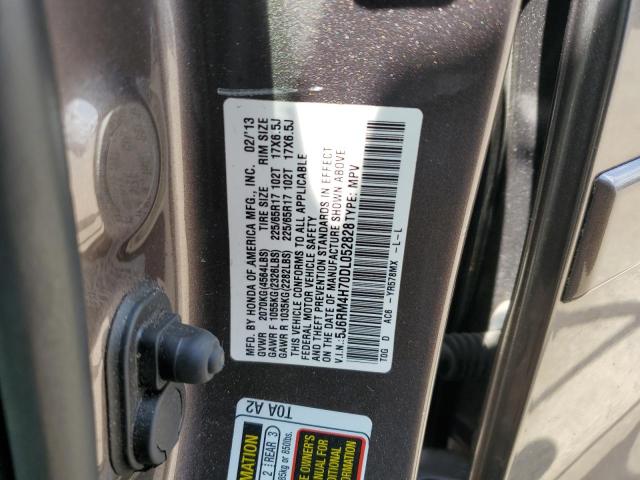 2013 Honda Cr-V Exl VIN: 5J6RM4H70DL052828 Lot: 56351004