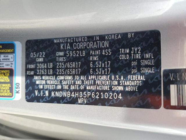 2023 Kia Carnival Lx VIN: KNDNB4H35P6210204 Lot: 55009514