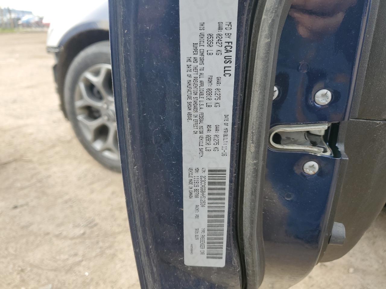 2C3CCAGG8HH512534 2017 Chrysler 300 S