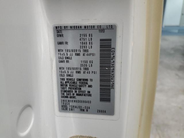 2013 Nissan Nv200 2.5S VIN: 3N6CM0KN6DK696403 Lot: 55146054