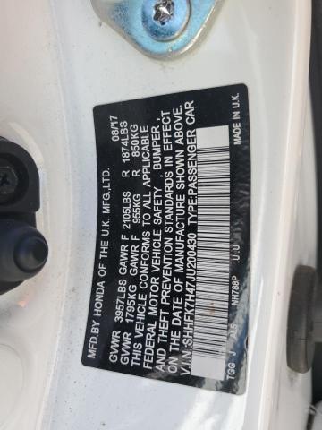 2018 HONDA CIVIC SPOR - SHHFK7H47JU200430