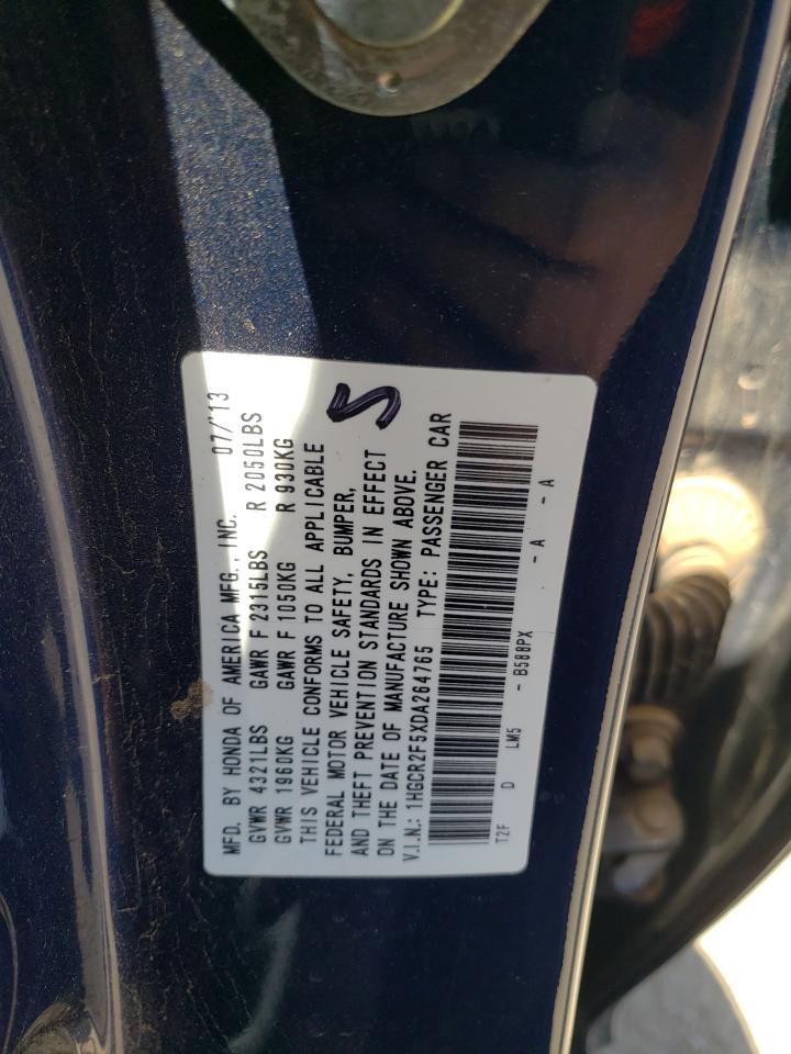 1HGCR2F5XDA264765 2013 Honda Accord Sport