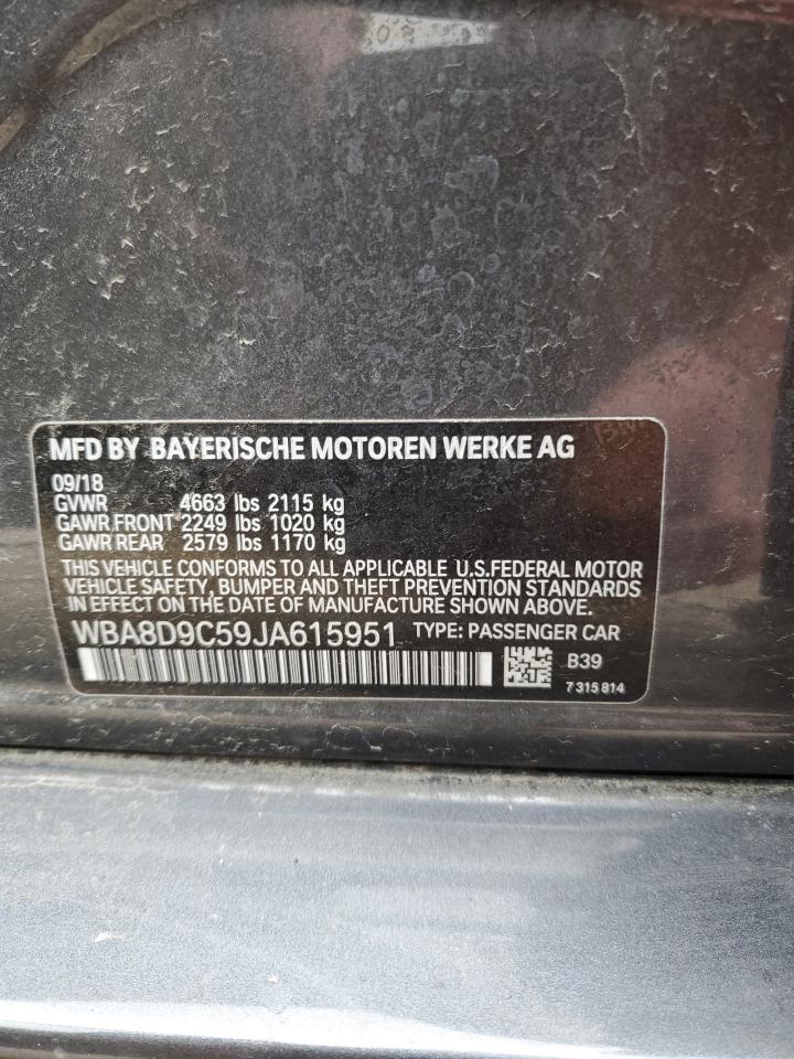 WBA8D9C59JA615951 2018 BMW 330 Xi