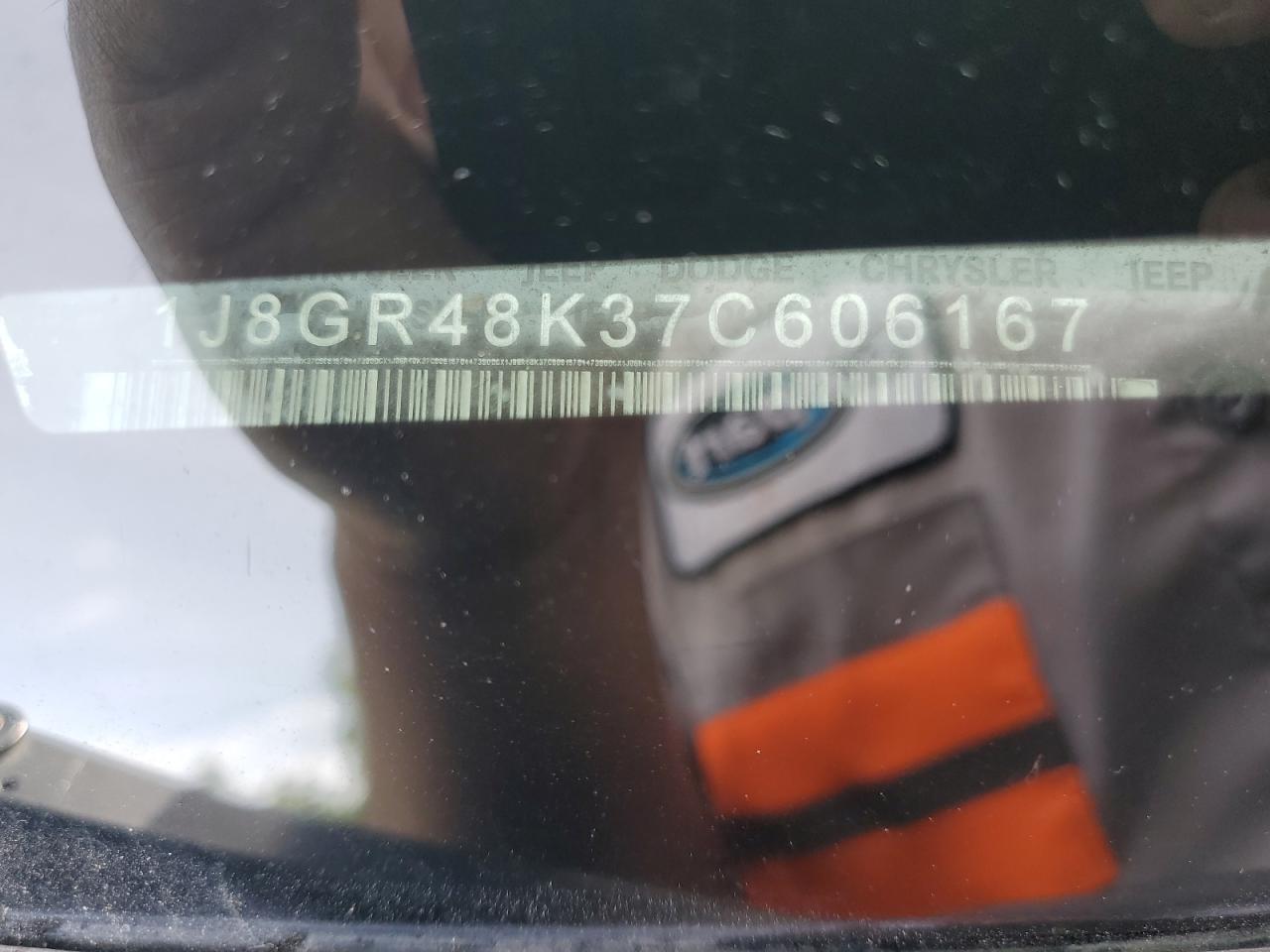 1J8GR48K37C606167 2007 Jeep Grand Cherokee Laredo