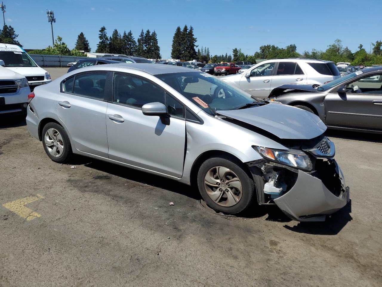 Lot #2596966298 2015 HONDA CIVIC LX