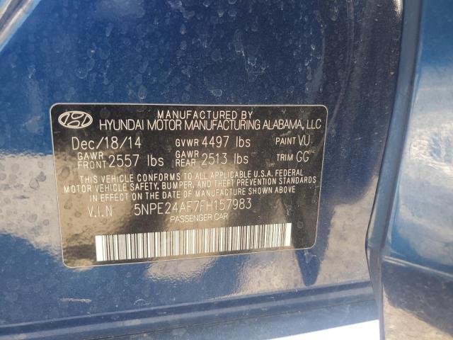 2015 Hyundai Sonata Se VIN: 5NPE24AF7FH157983 Lot: 54570604