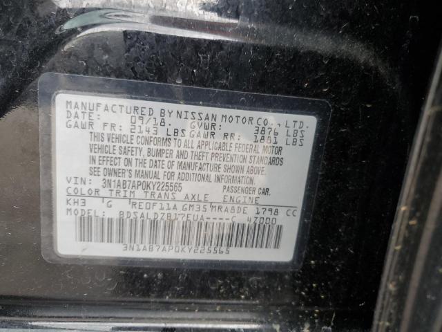 VIN 3N1AB7AP0KY225565 2019 NISSAN SENTRA no.12