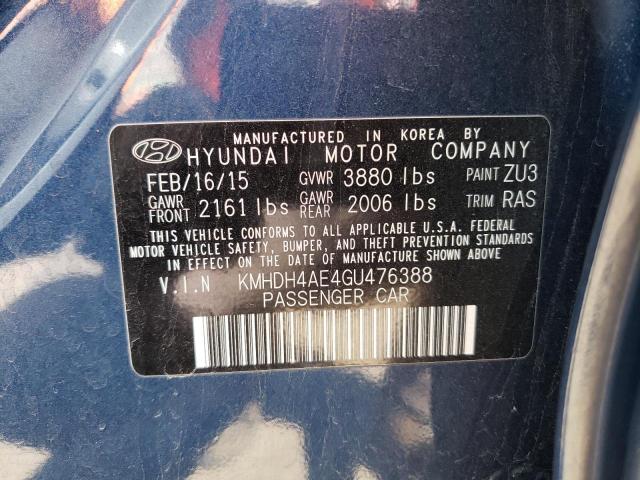 2016 HYUNDAI ELANTRA SE - KMHDH4AE4GU476388