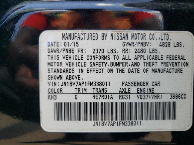 2015 Infiniti Q50 Base VIN: JN1BV7AP1FM338011 Lot: 55016524