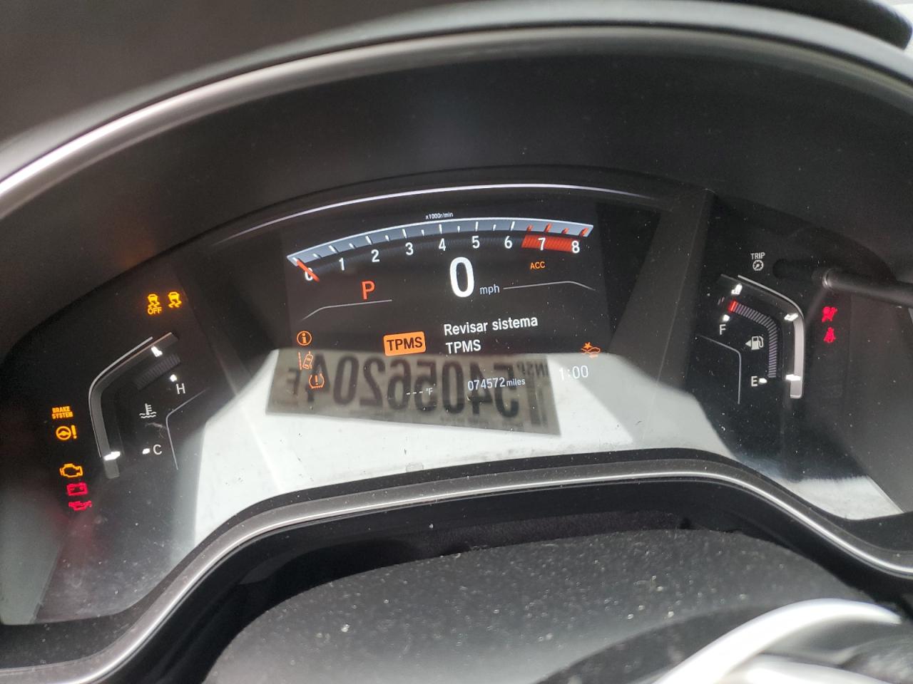 JHLRW2H58KX000343 2019 Honda Cr-V Ex