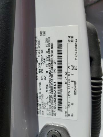 2022 Ford Escape Se VIN: 1FMCU0G65NUA48438 Lot: 56735664