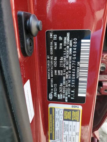 2015 Kia Optima Lx VIN: 5XXGM4A77FG494080 Lot: 53851884