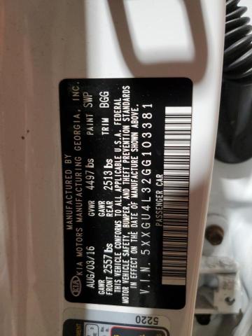 2016 Kia Optima Ex VIN: 5XXGU4L32GG103381 Lot: 54323344