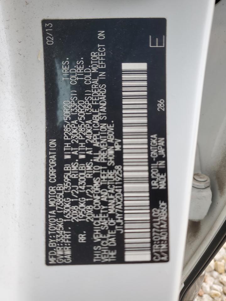 JTJHY7AX2D4119258 2013 Lexus Lx 570