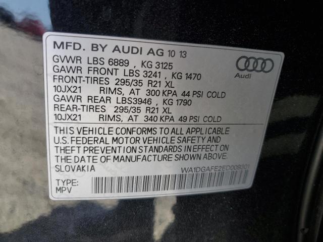 2014 Audi Q7 Prestige VIN: WA1DGAFE2ED009301 Lot: 52595334