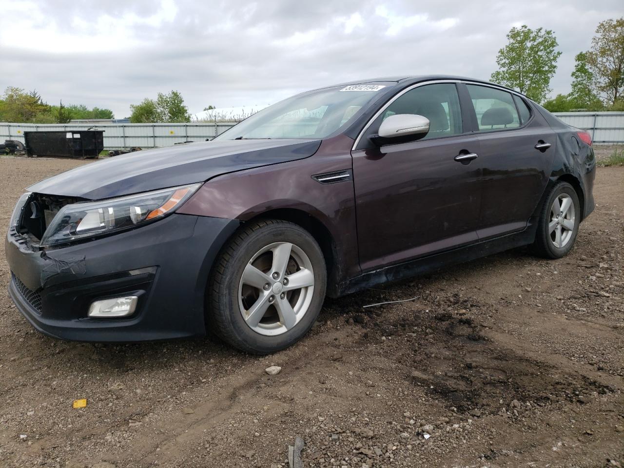 2014 Kia Optima Lx vin: 5XXGM4A74EG350548