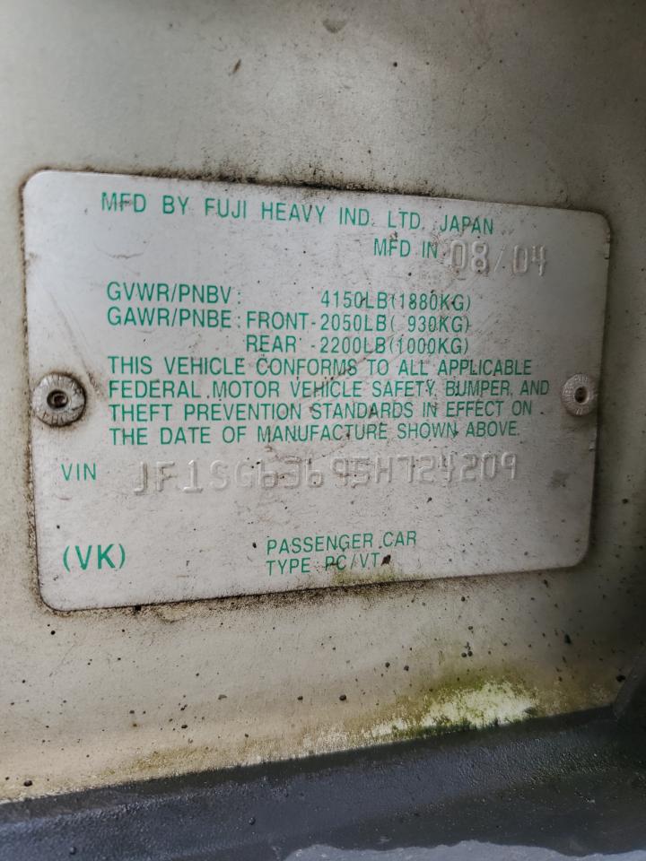 JF1SG63695H724209 2005 Subaru Forester 2.5X