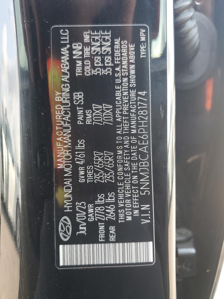 5NMJBCAE6PH281774 2023 Hyundai Tucson Sel