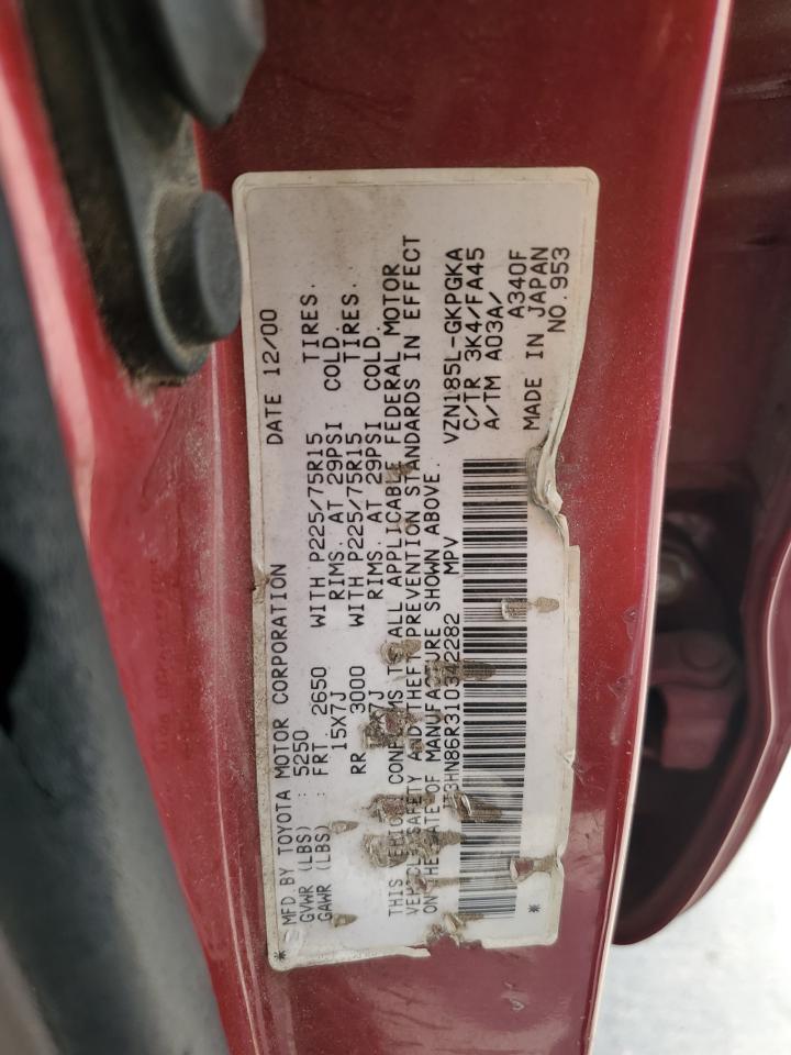 JT3HN86R310342282 2001 Toyota 4Runner Sr5