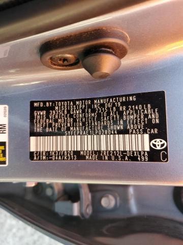 2020 TOYOTA COROLLA LE - 5YFEPRAE1LP028044