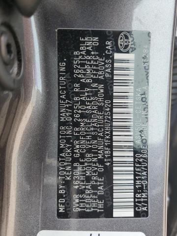 4T1BF1FKXHU725420 2017 TOYOTA CAMRY - Image 12