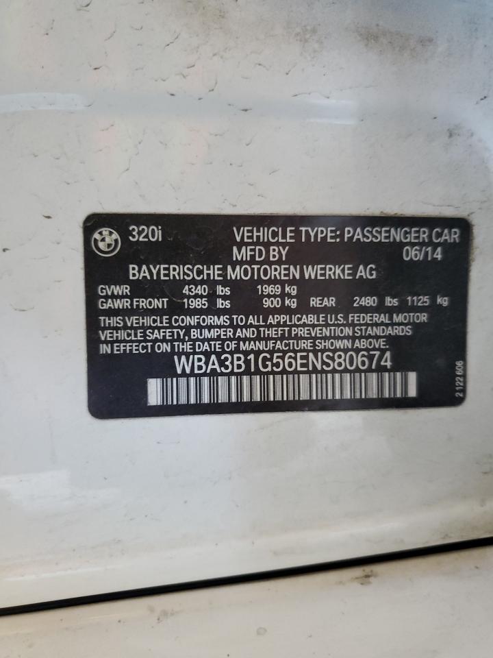 WBA3B1G56ENS80674 2014 BMW 320 I
