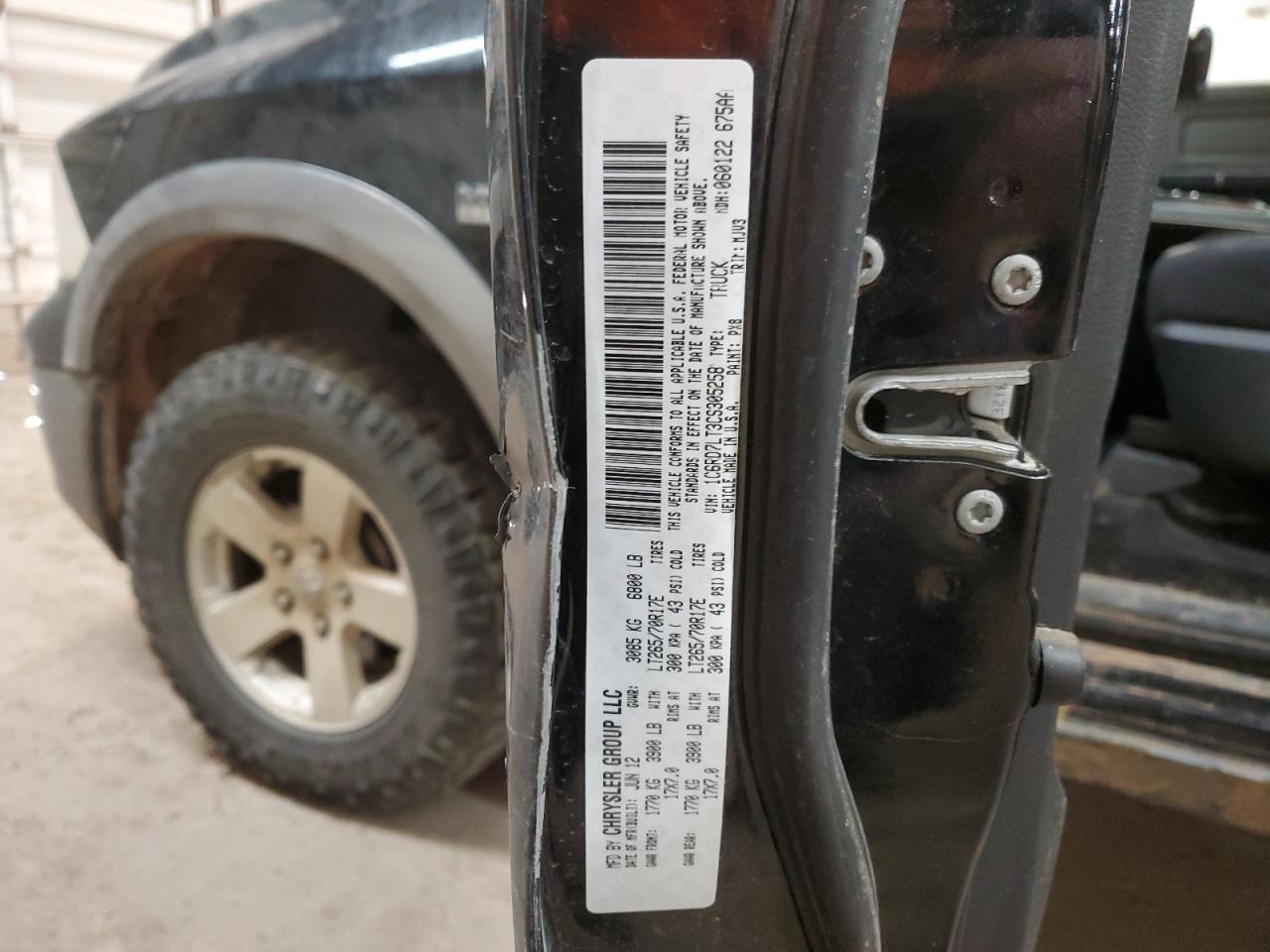 1C6RD7LT3CS305258 2012 Dodge Ram 1500 Slt