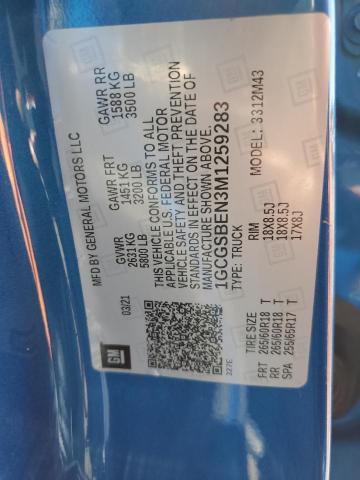 2021 CHEVROLET COLORADO - 1GCGSBEN3M1259283