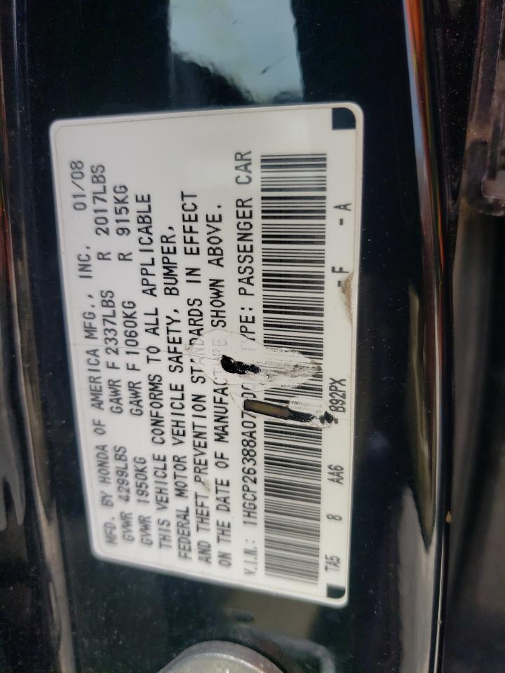 1HGCP26388A078006 2008 Honda Accord Lx