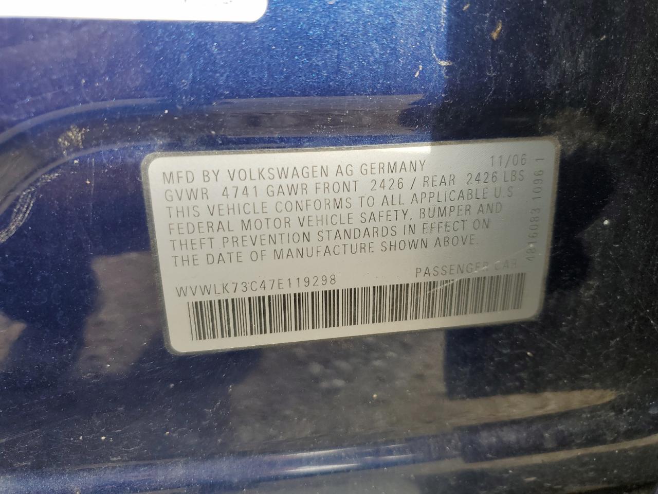 WVWLK73C47E119298 2007 Volkswagen Passat 2.0T Wagon Value