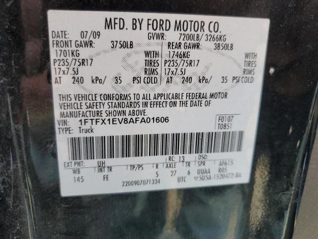 2010 Ford F150 Super Cab VIN: 1FTFX1EV8AFA01606 Lot: 55816604