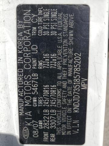 2008 Kia Sorento Ex VIN: KNDJD735185785202 Lot: 54025544