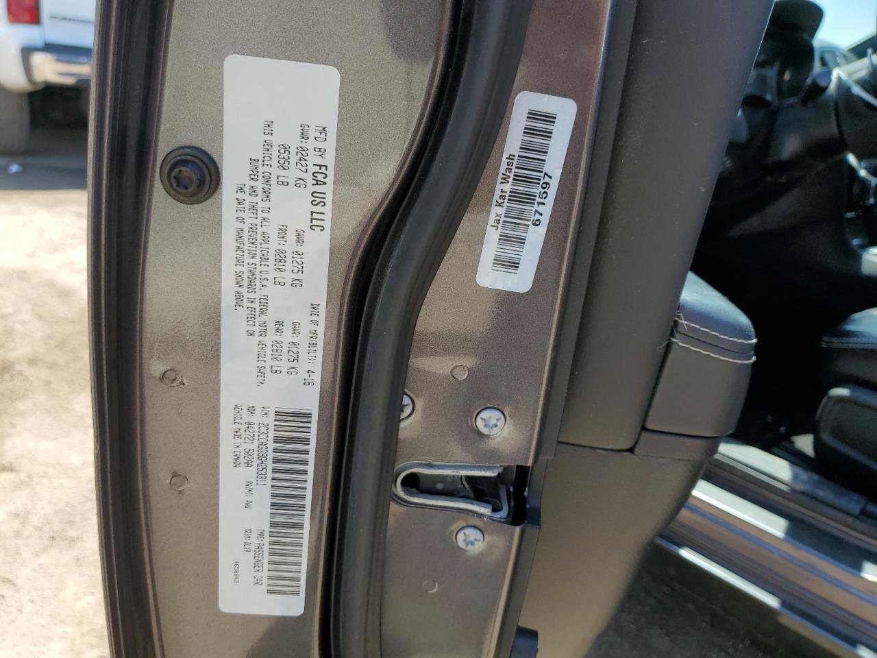 2C3CCAGG9GH253311 2016 Chrysler 300 S