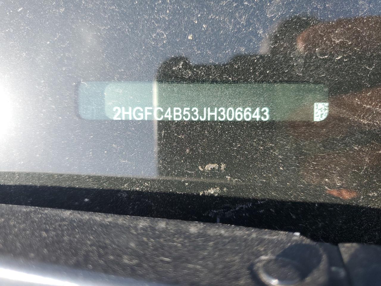 2HGFC4B53JH306643 2018 Honda Civic Lx