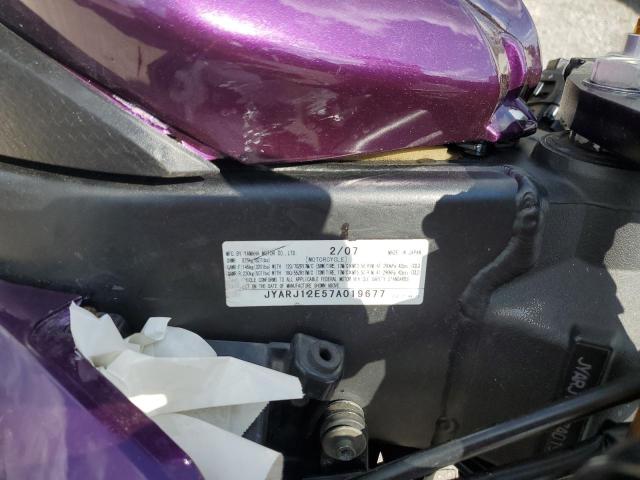 2007 YAMAHA YZFR6 L JYARJ12E57A019677
