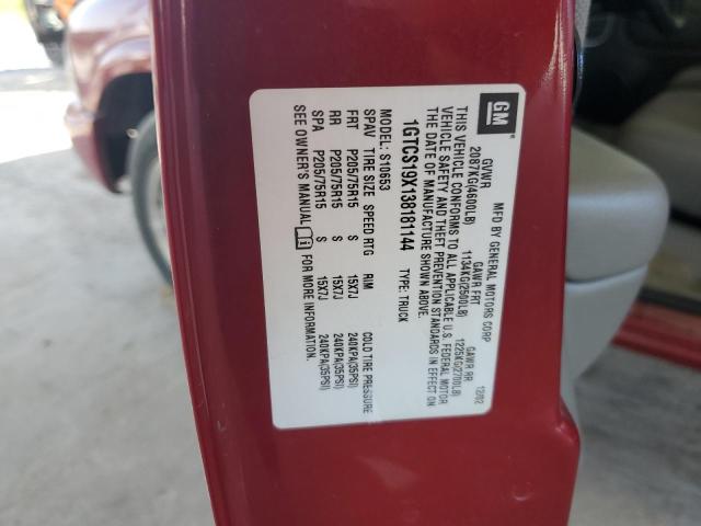 2003 GMC Sonoma VIN: 1GTCS19X138181144 Lot: 57065444