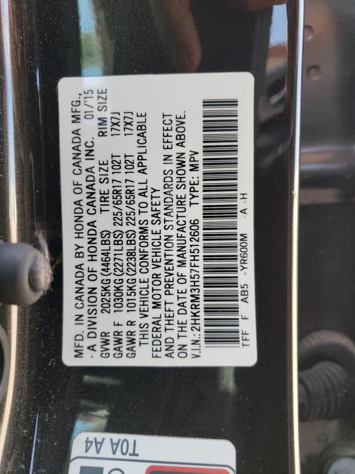 2HKRM3H57FH512606 2015 Honda Cr-V Ex