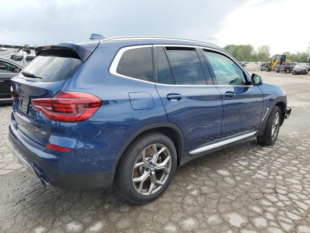 VIN 5UXTY5C09M9G49250 2021 BMW X3, Xdrive30I no.3