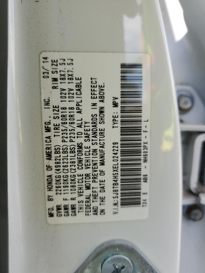 5J8TB4H5XEL024229 2014 Acura Rdx Technology